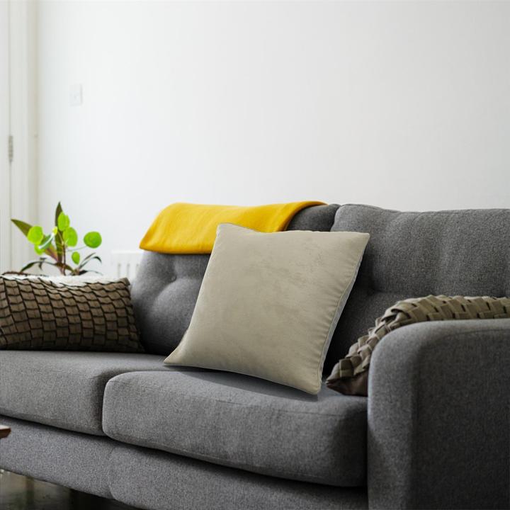 Actual product image Intirilife 2x Velvet Cushion Covers 40x40 cm (40 x 40 cm)