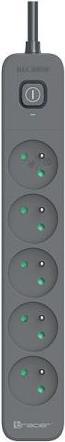Tracer 47023 Dispositivo mobile Zebra 1,5 m (5 prese + 2USB 2,1A) (5 x, 1.80 m)