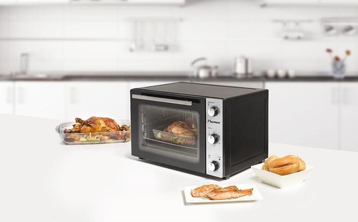 Actual product image Bestron Grill oven with rotating spit, pizza stone and convection function