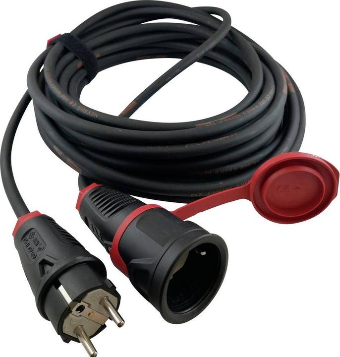 Actual product image HAWA R7030 Power extension cable 16 A black 10.00 m (10 m, CEE 7/3)