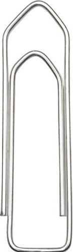 Actual product image Office Depot Paper clips Roof 30 mm silver metal, zinc (100 x)