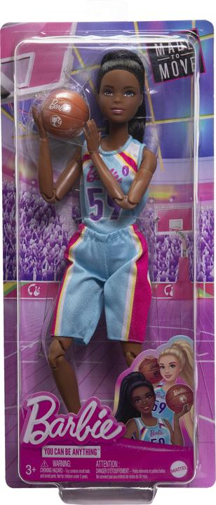 Produktbild Barbie Made to Move Basketballspielerin-Puppe
