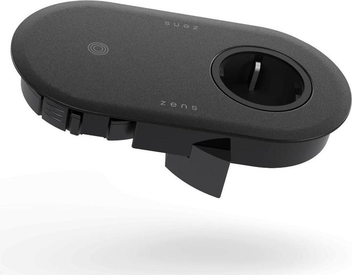 Zens PuK Combi ZEPC01B mit Qi-Ladefunktion und Steckdose, schwarz (5 W)