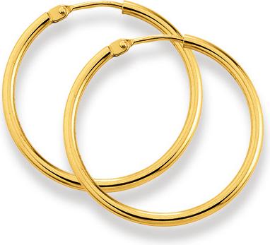 Produktbild Natsumi Schmuck Creolen Gelbgold 18K/750 Ø 24mm Rund (750/18 K Gelbgold)