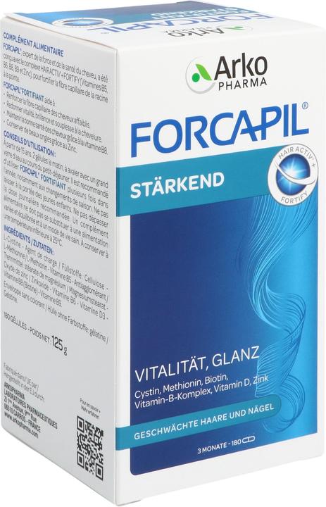 Immagine prodotto Arkopharma Forcapil Haar und Nägel Kapseln (180 Pezzo/i, Pillole, 111 g)