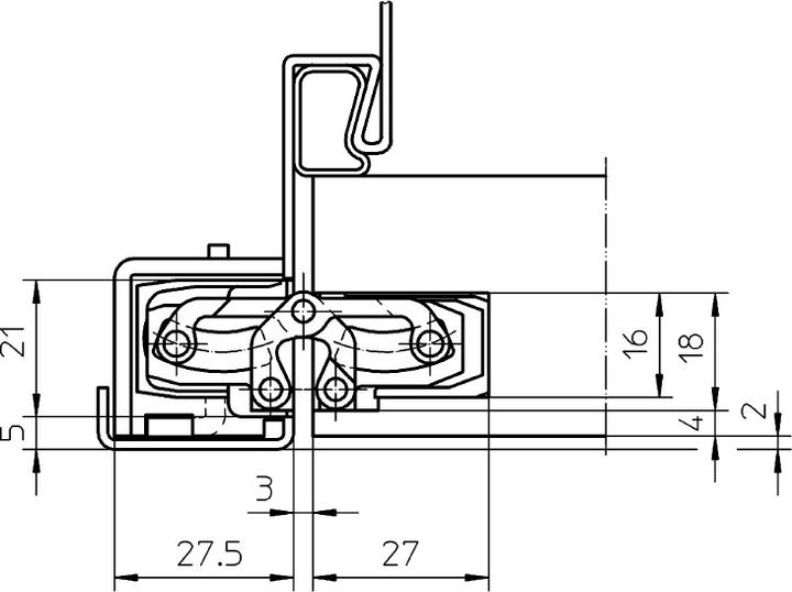 Actual product image Simonswerk TECTUS mounting elements for steel frames