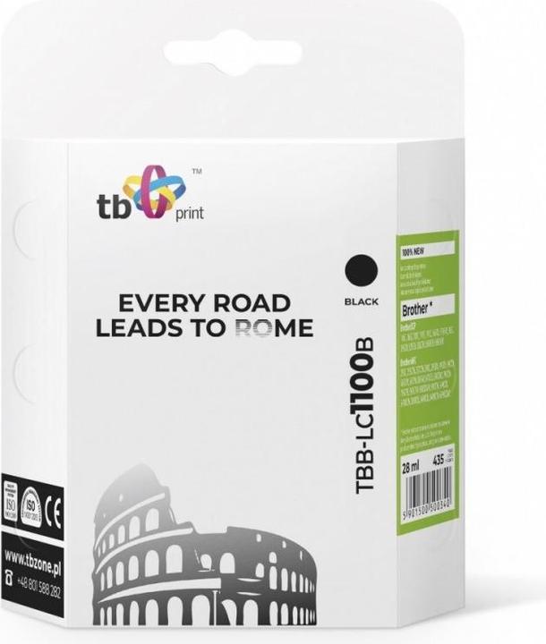 Produktbild Tb Tbb-Lc1100b Dcp-6690cw/Mfc-6490cw Inkjet / Inkjet Inkjet/Rebuilt (BK)