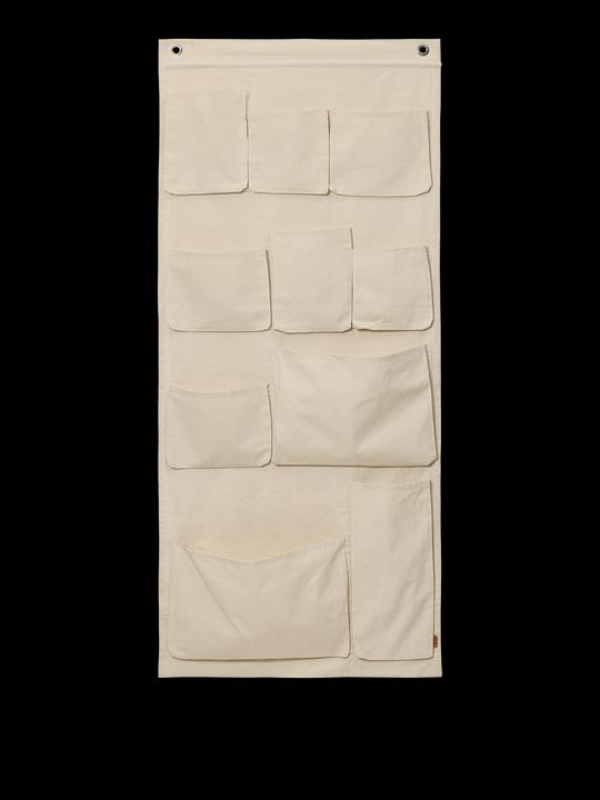 Ferm Living Pochettes murales XL en toile (70 x 160 cm)