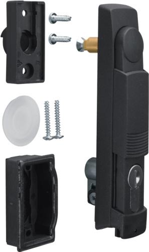 Actual product image Hager HAG FZ518N universal lever handle with profile half cylinder