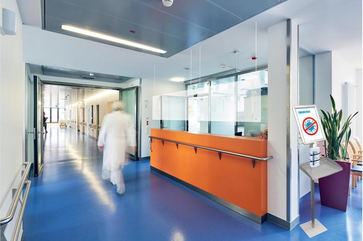 Actual product image Franken Divider with Ceiling Acrylic (65 cm, 100 cm)