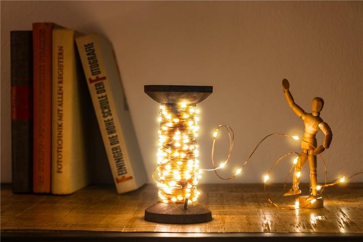 Image du produit Goobay Guirlande lumineuse LED "Bobine de fil", grand modèle (15 m)