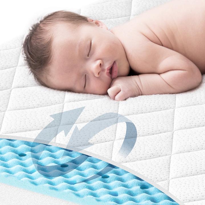 Actual product image Julius Zöllner Dr.Lübbe baby mattress, Air Comfort (140x70 cm) (70 x 140 x 10 cm)