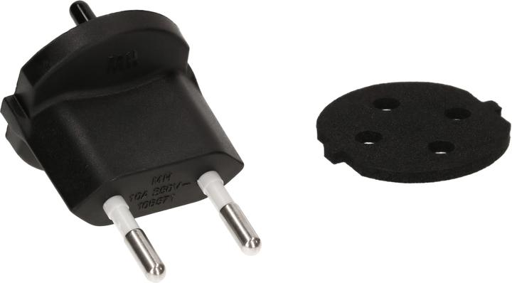 Actual product image Max Hauri Fix adapter contour plug 2-pole (Type 11, CEE 7/17)