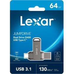 Actual product image Lexar JumpDrive Dual Drive D400 (64 GB, USB-C, USB-A)