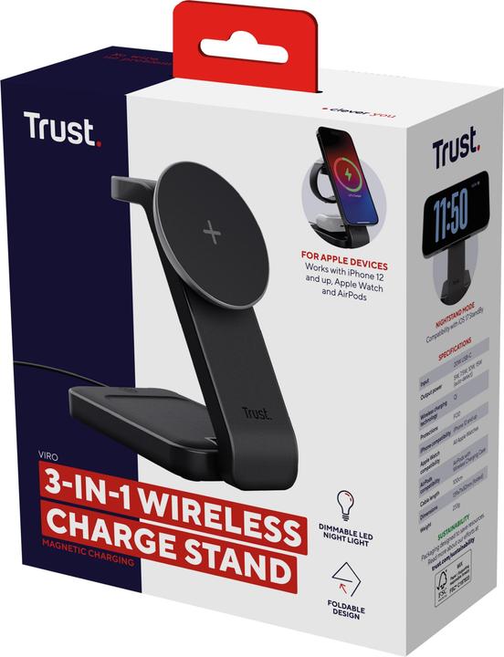 Actual product image Trust VIRO 3-IN-1 MAGNETIC CHARGE (15 W)