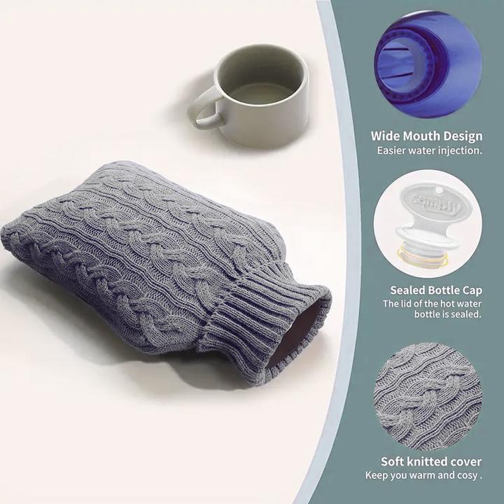 Image du produit ASMI bouillotte, bouillotte avec housse en tricot (1 l)