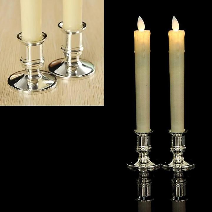 Immagine prodotto Cbx Kerzenständer 3 Köpfe, Kerzenleuchter 3-armig, Kerzenhalter Silber