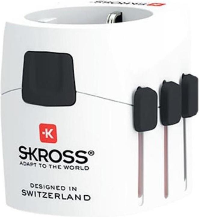 Actual product image Skross - World Travel Adapter with Ground Plugs, without Schuko Top ( no swiss/italy )