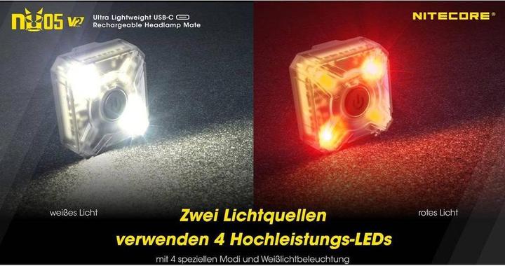 Immagine prodotto Nitecore NU05 V2 (40 lm)