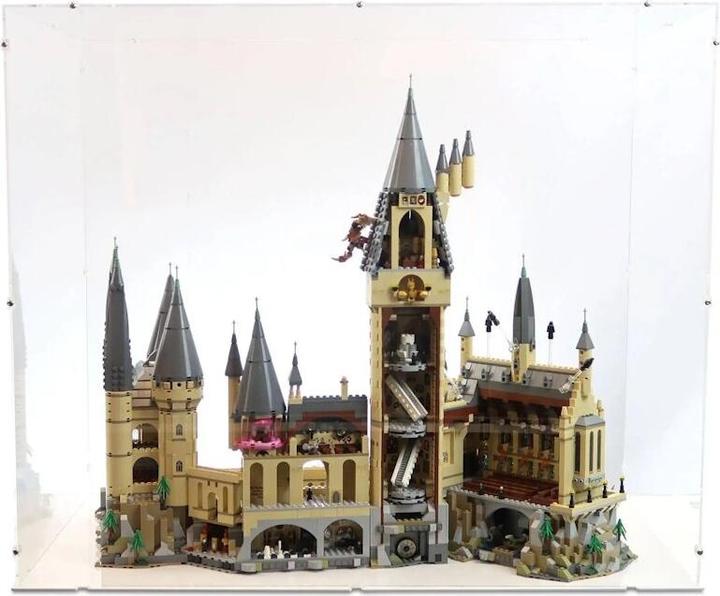 Image du produit iDisplayit Présentoir en acrylique pour LEGO® 71043 Harry Potter Château de Poudlard (avec base blanche)