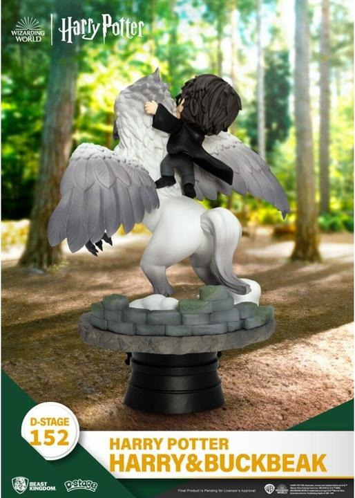 Actual product image Beast Kingdom Harry Potter D-Stage PVC Diorama Harry & Buckbeak 16 cm