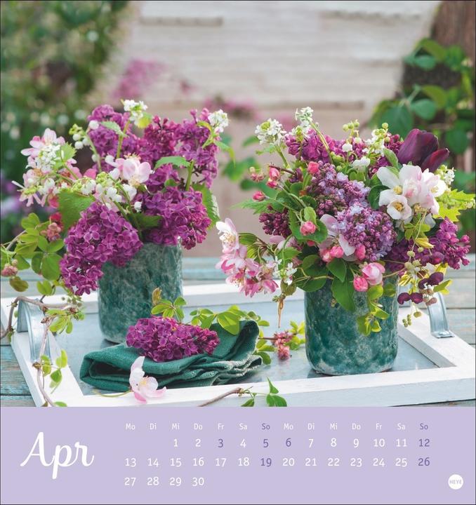 Productafbeelding Herzliche Blumengrüsse Postkartenkalender 2026 (Hardcover, Duits)