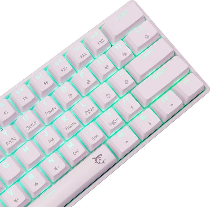 Actual product image White Shark GK-004211 Shinobi-2 Red Switch, White US (US, Cable)