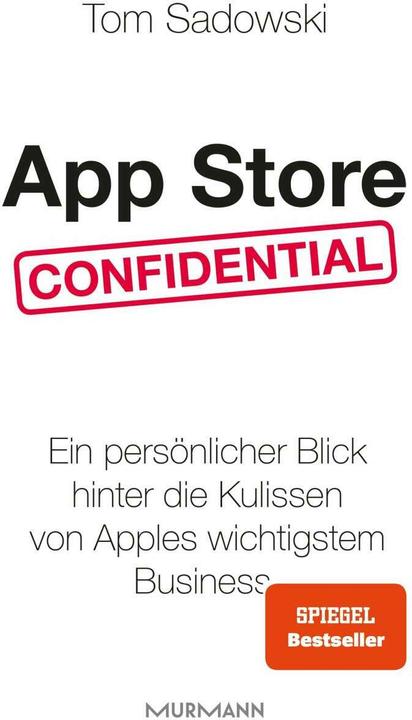 Actual product image App Store Confidential (German, Tom Sadowski, 2020)