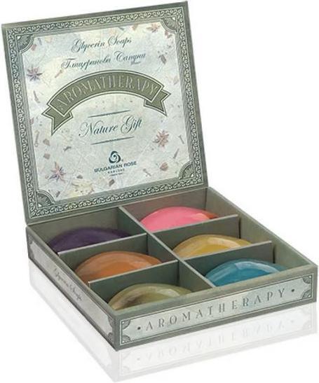 Actual product image Bulgarian Rose Rosaris Glycerinseifen Box Aromatherapie (Hard soap)