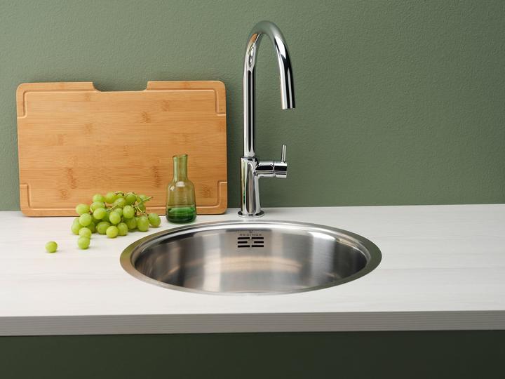 Produktbild Reginox Spülbecken, Edelstahl poliert Küchenspüle rund L18 390 Comfort ⌀ 44 R26076 (Unterbauspüle, 44 cm)