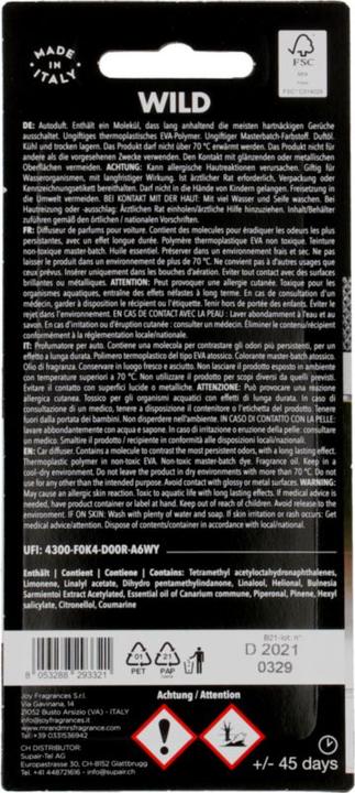 Actual product image Mr & Mrs Fragrance Cesare Black Wild