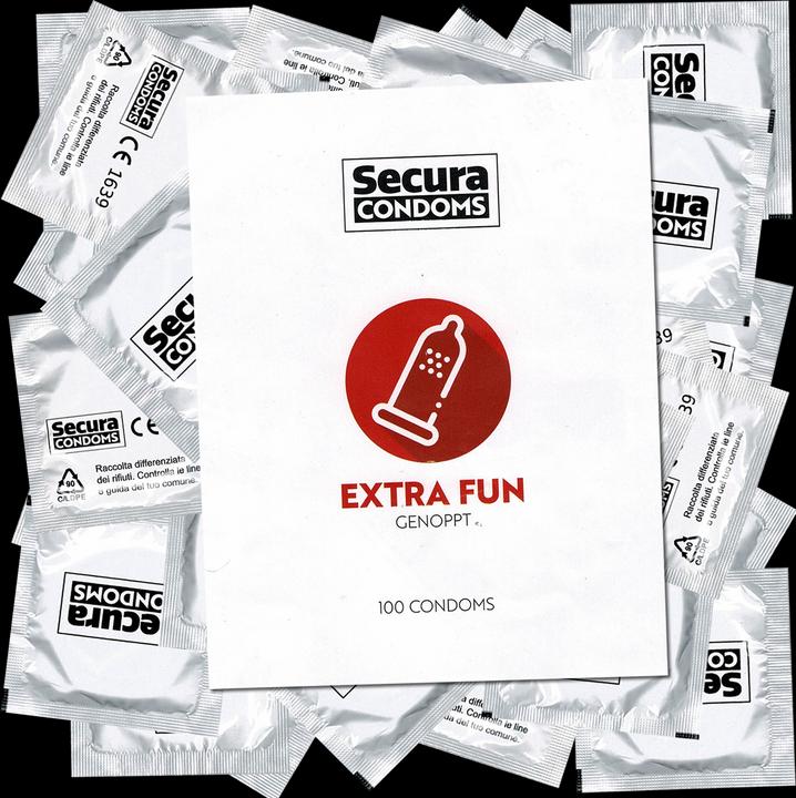 Actual product image Secura Extra Fun 100pcs Bag (100 pcs.)