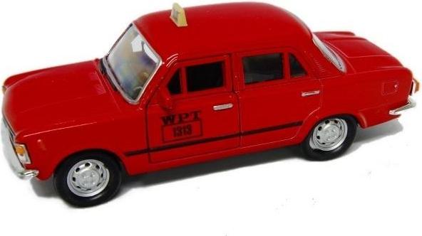 Actual product image Welly Fiat 125p 1:39 Red Taxi