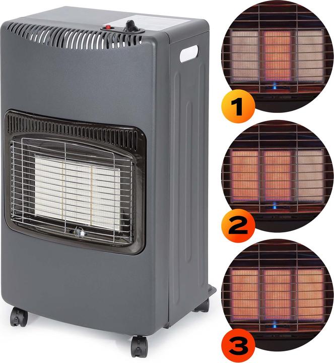 Actual product image Wiltec mobile gas heater 4,2kW gas radiant heater 42x36x73cm radiant heater indoor (4200 W)