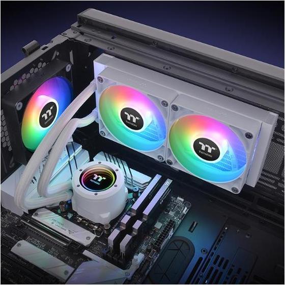 Produktbild Thermaltake TH240 V2 ARGB Sync CPU Liquid Cooler All-In-One wh