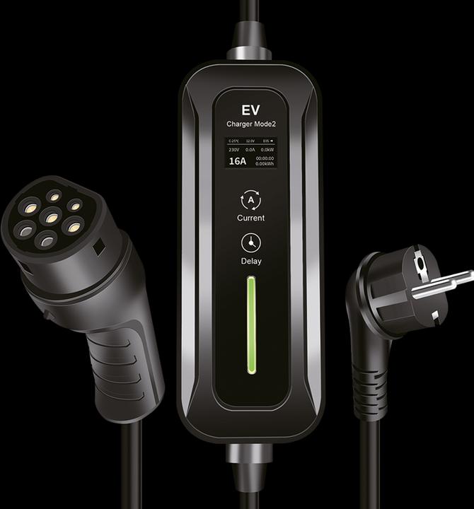 Produktbild LogiLink Mobile EV-Ladestation (Typ 2, 3.70 kW, 16 A, CEE 7/7)