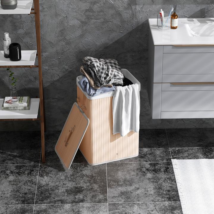 Actual product image Homcom Laundry basket with 2 handles (72 l)