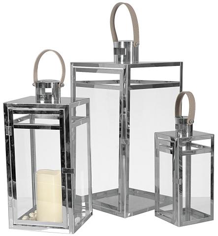Actual product image Esultar Set of 3 decorative lanterns