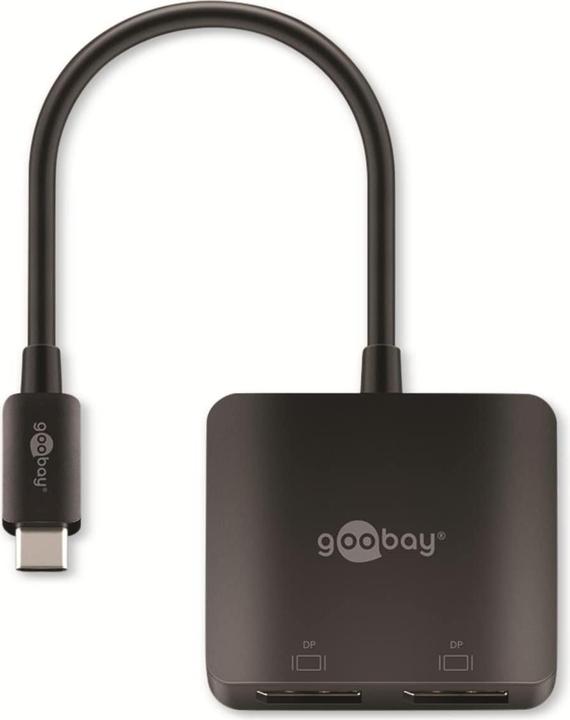 Image du produit Goobay Adaptateur USB-C vers 2x DisplayPort (USB-C, 12 cm)