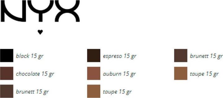 Nutritional values and ingredients NYX Professional Make-Up Fill and Fluff (Blonde)
