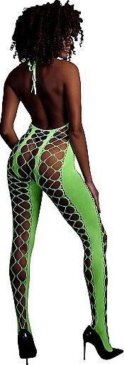 Actual product image Ouch! Bodystocking with Halterneck (One size)