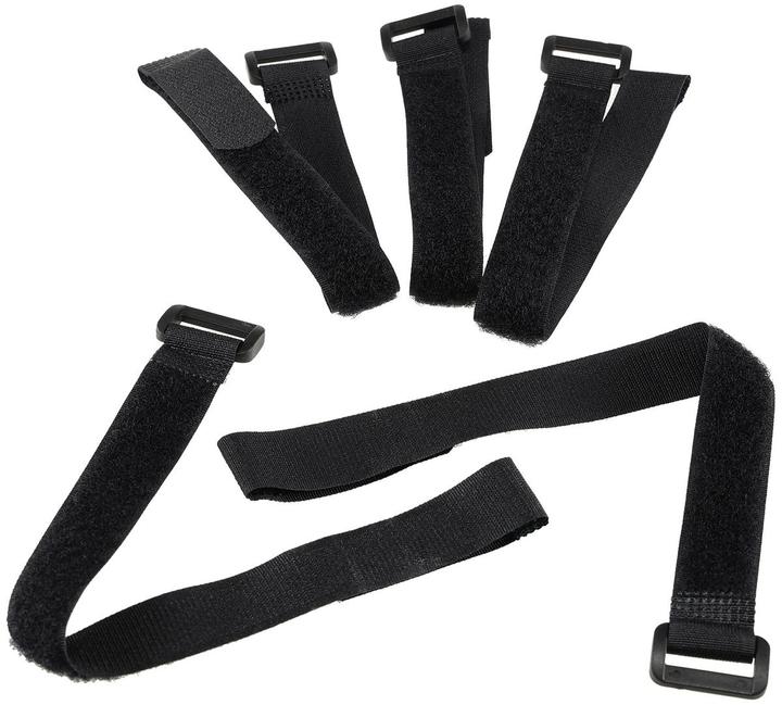 Produktbild Chilitec Klettband mit Öse, Breite 20x300mm schwarz, bis 15kg belastbar, 5 Stück (20 mm)