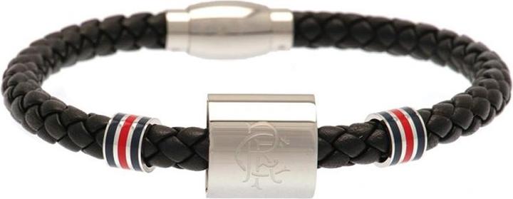 Produktbild Rangers FC Ring Armband Leder Edelstahl (100% synthetisches Material)
