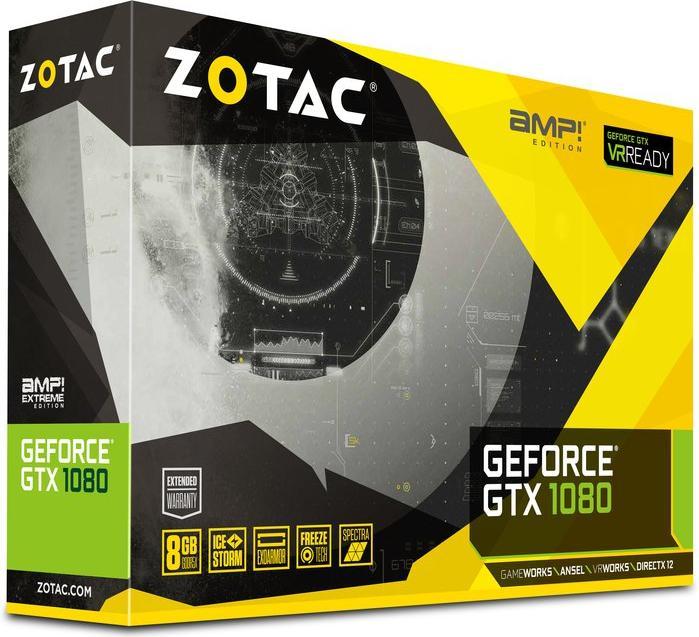 Actual product image Zotac GeForce GTX 1080 AMP Edition (8 GB)