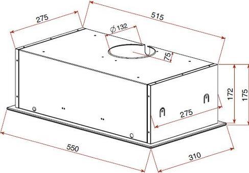 Actual product image Teka GFG 2 Underbuilt ³/h (Substructure hood)