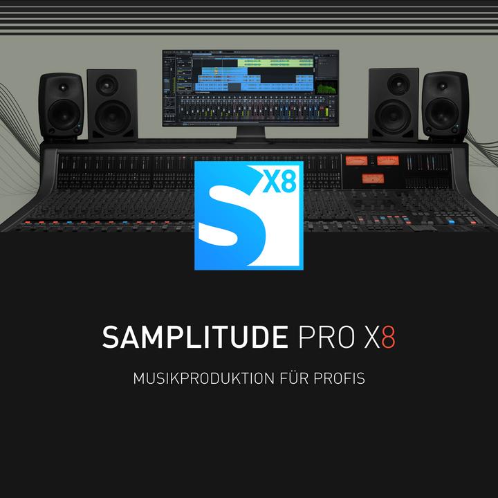 Produktbild Magix SAMPLITUDE Pro X8 Download Code (1 User, 1 Geräte/User, unbegrenzt)