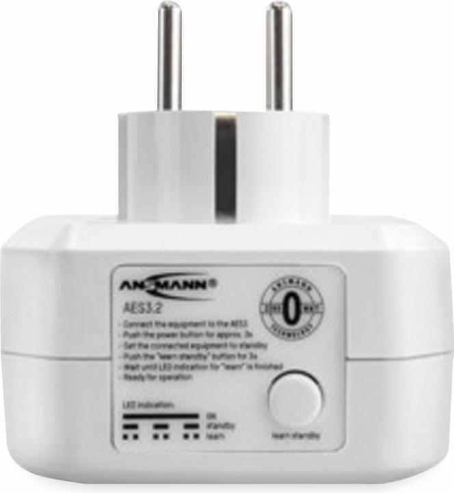 Produktbild Ansmann 1260-0002 Energiesparsteckdose Weiss Eurostecker 1 St. (1 x, CEE 7/3, 1.80 m)