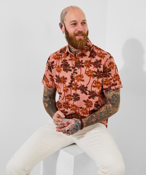 Produktbild Joe Browns Palm Tree Print Short Sleeve Shirt (XL)