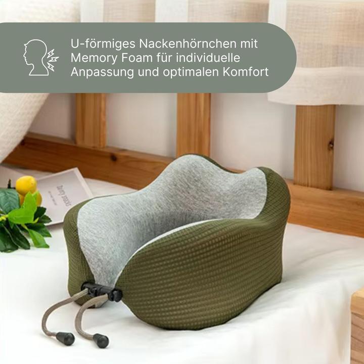 Actual product image Hermex Nackenkissen Reisekissen Flugzeug Nackenhörnchen Memory Foam (Head & neck pillow)