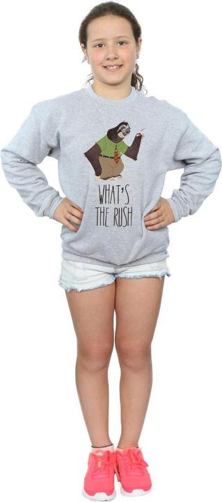 Actual product image Disney Girls Zootropolis What's The Rush Sweatshirt (152, 158)